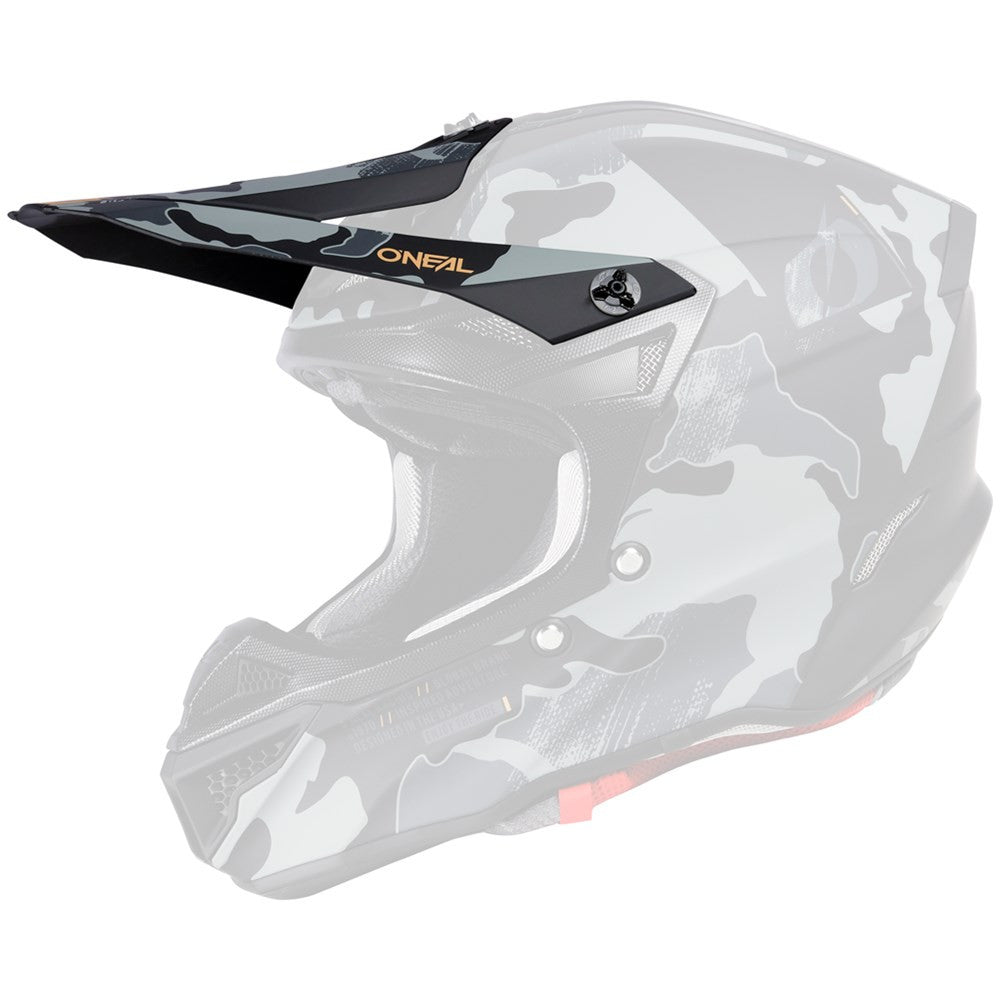 Oneal 5 Series Camo V.23 Replacement Helmet Visor Black/Gray