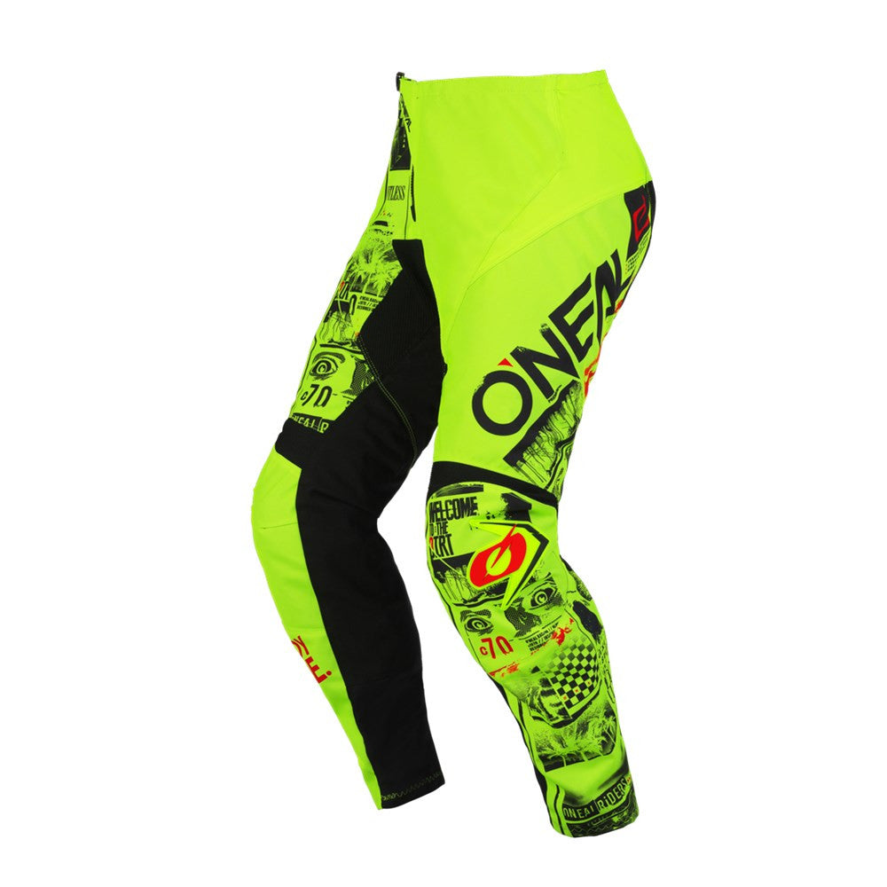 Oneal 2023 Youth Element Attack Jersey Pant Combo Black/Neon