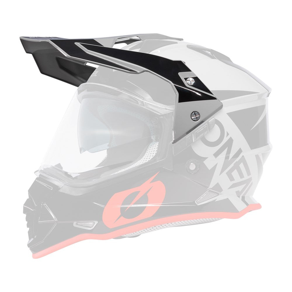 Oneal Sierra R V.23 Replacement Helmet Visor Gray/Black/Red
