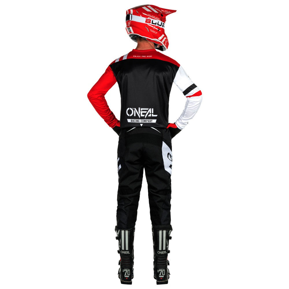 O'Neal 2025 Element Warhawk Jersey Pant Combo - Black/White/Red