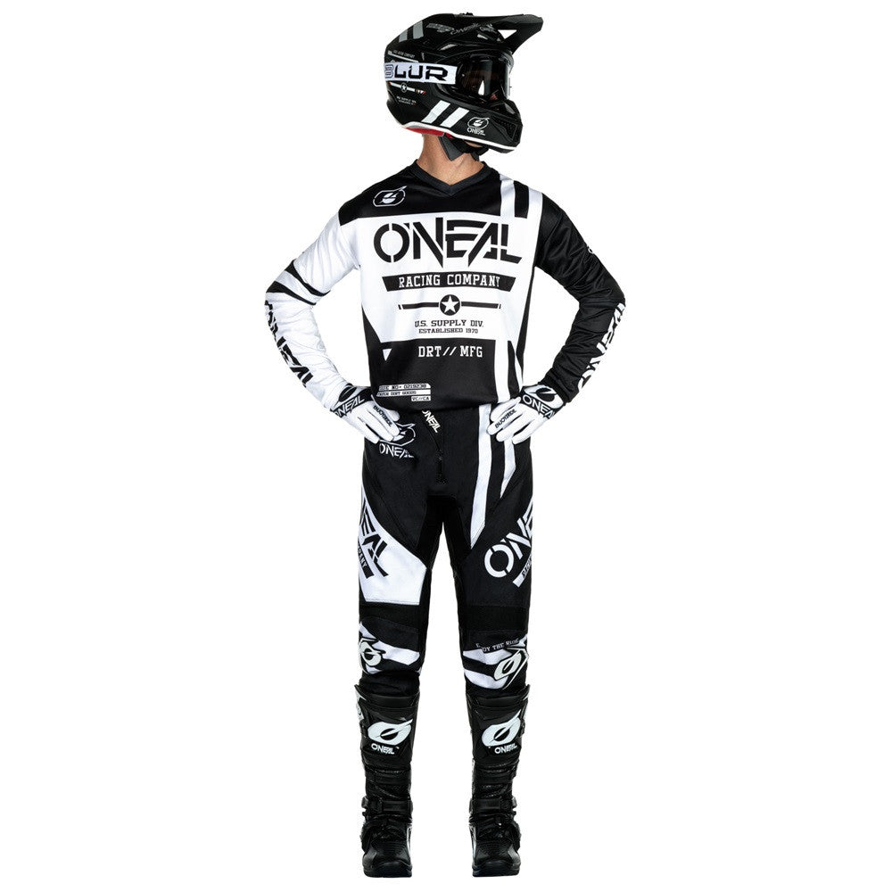 O'Neal 2025 Element Warhawk Jersey Pant Combo - Black/White