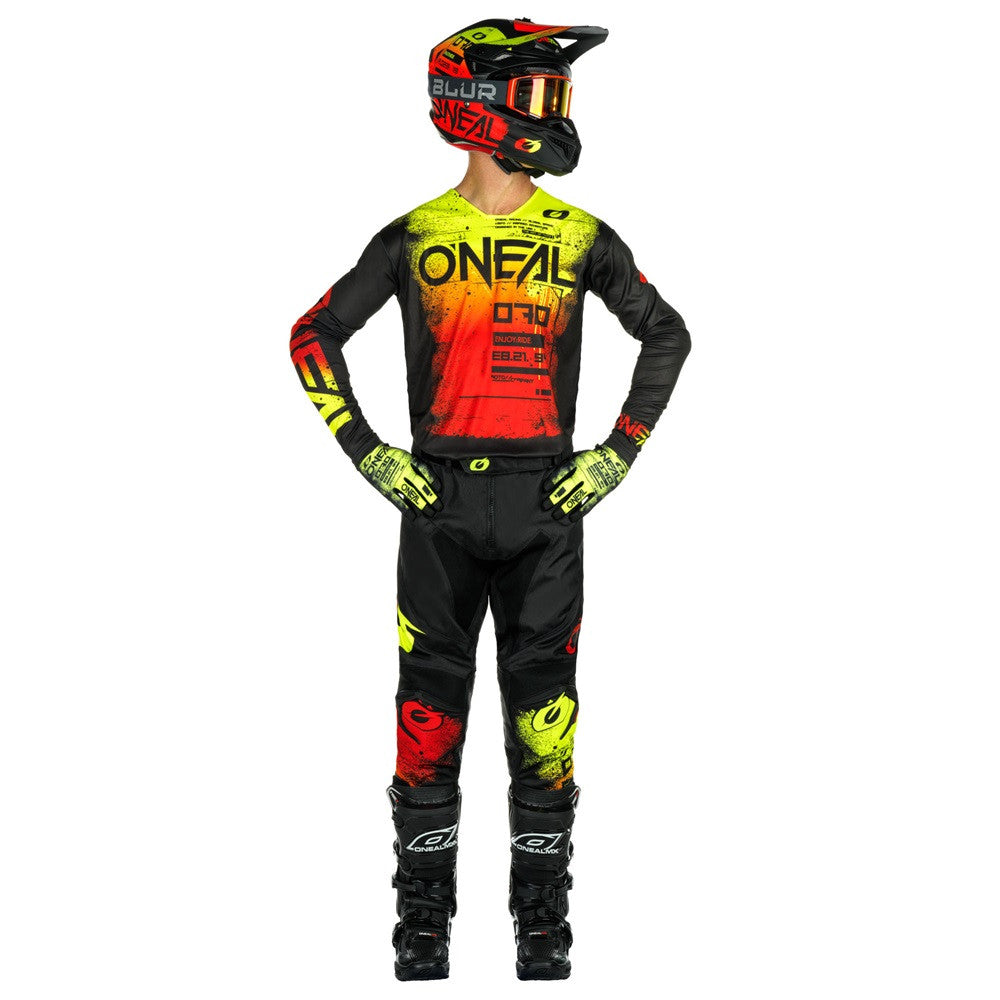 O'Neal 2025 Mayhem Scarz Jersey Pant Combo - Black/Red