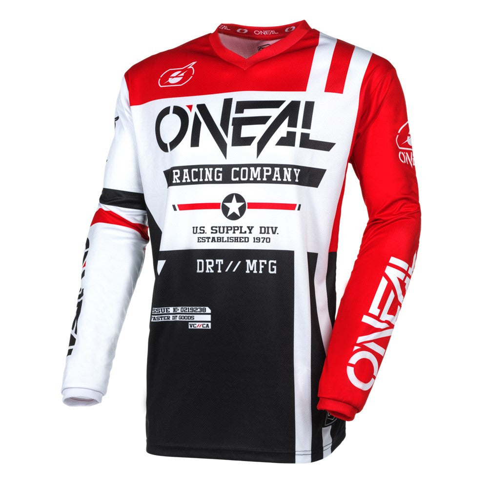 O'Neal 2025 Element Warhawk Jersey Pant Combo - Black/White/Red