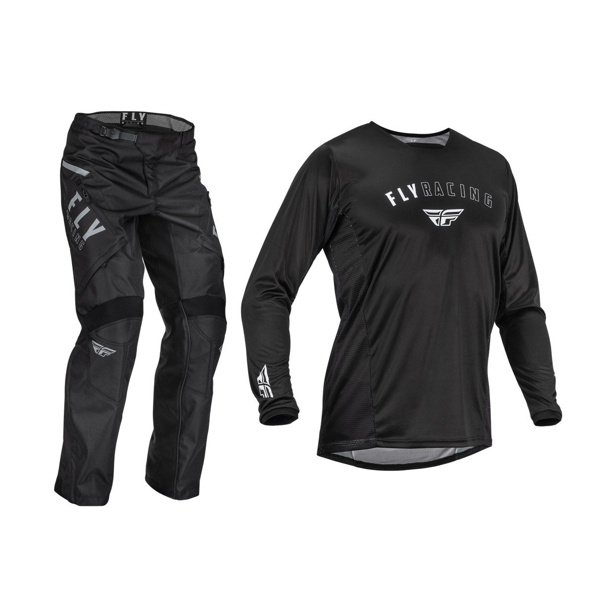 FLY Racing 2025 Patrol Jersey OTB Pant Combo Black/White
