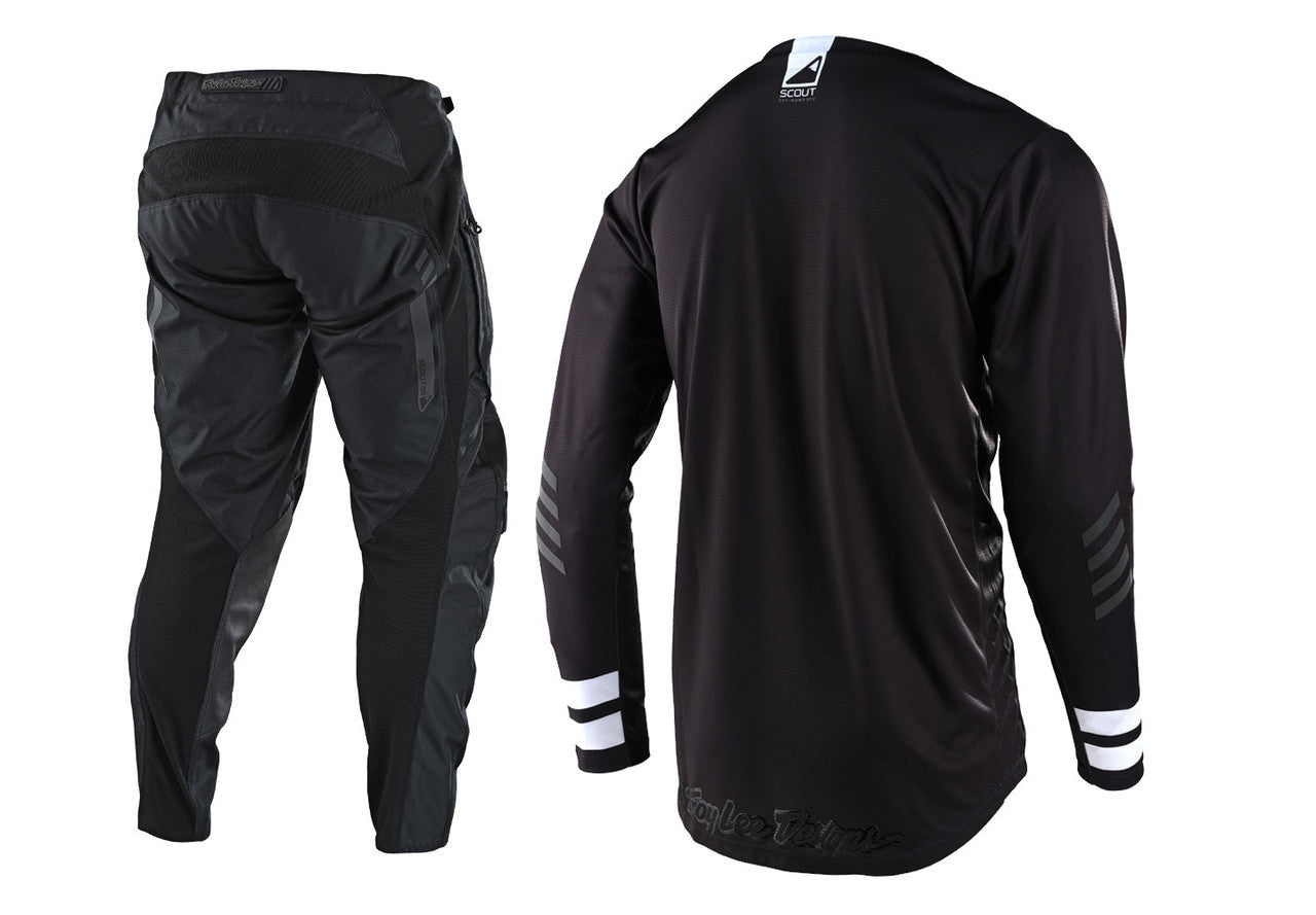 Troy Lee Designs Scout GP Jersey Pant Combo Peace & Wheelies Black