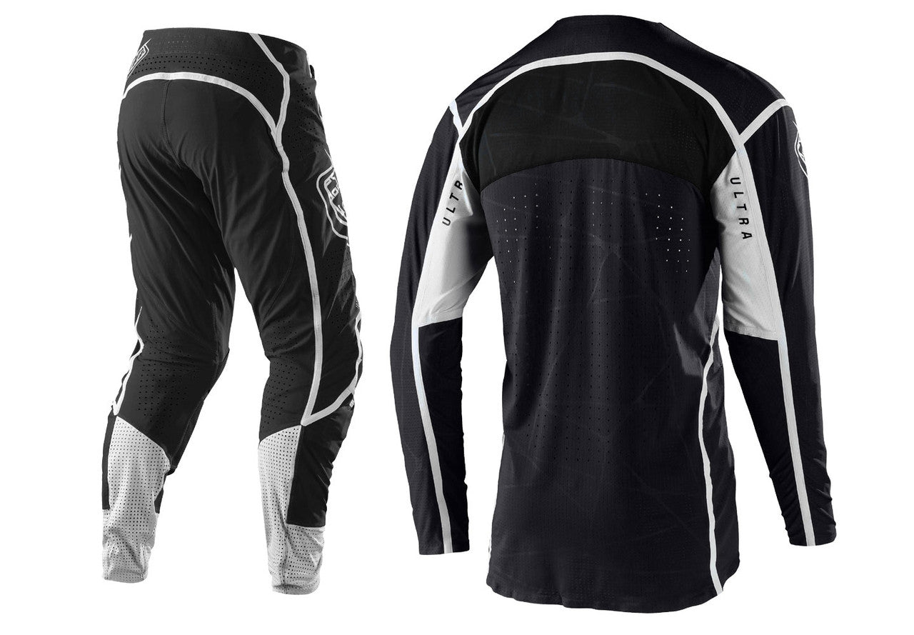 Troy Lee Designs 2022 SE Ultra Jersey and Pant Combo Lines Black/White