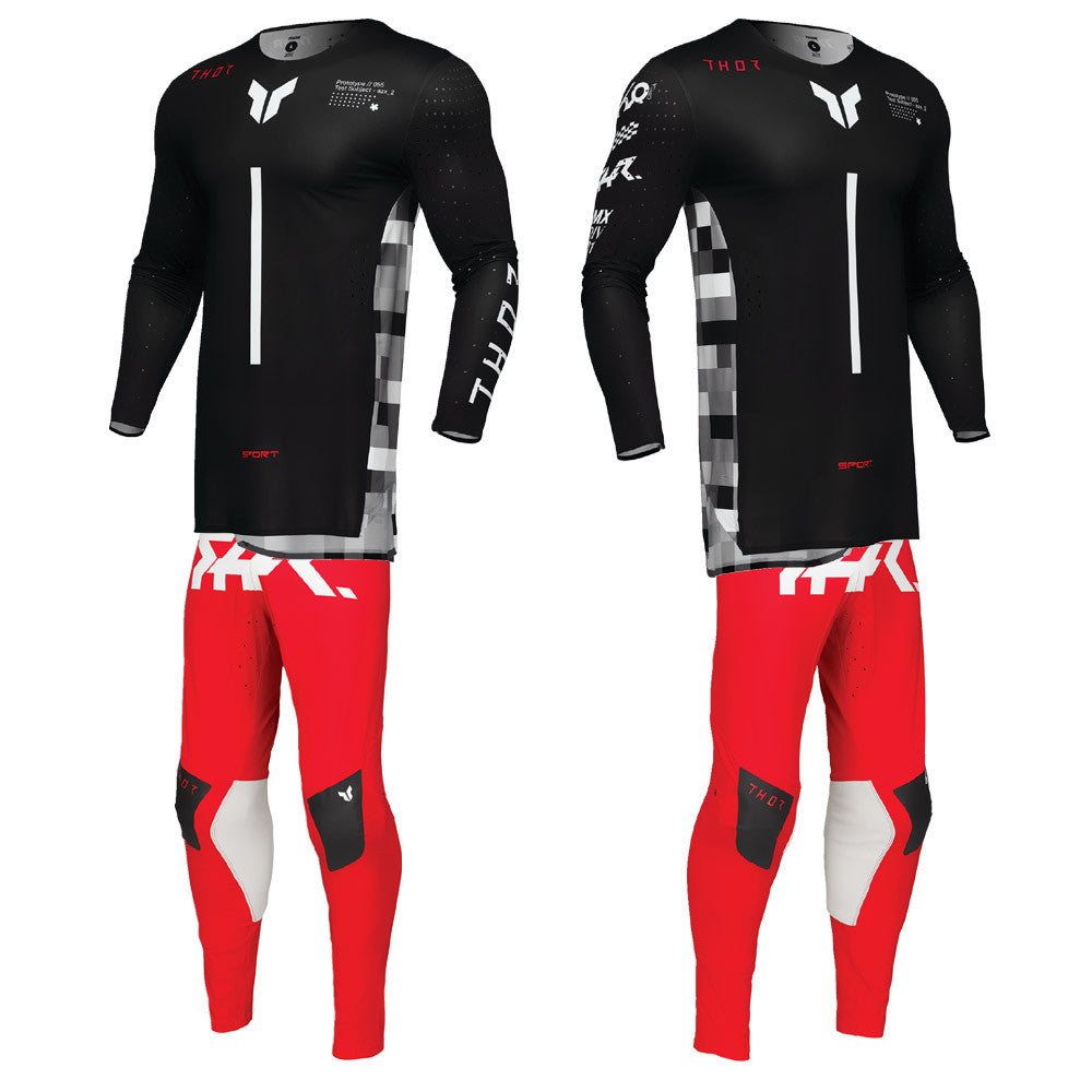Thor 2025 SPORTMODE Riot Jersey Pant Combo Black/Red