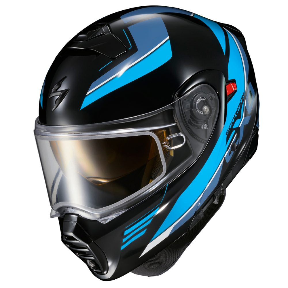 Scorpion EXO-GT930 Cold Weather Electric Snow Helmet Modulus Black/Blue