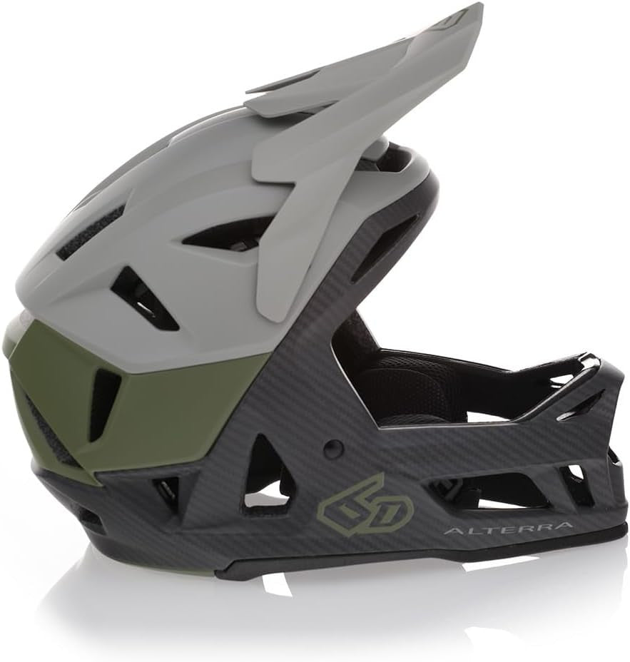 6 d bike helmet 6D Alterra Segment MTB Helmet-Military Green-M/L