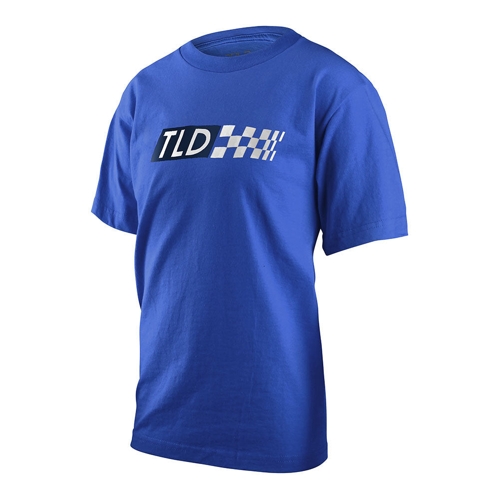 Troy Lee Designs Youth Boxed Out Short Sleeve Tee Blue