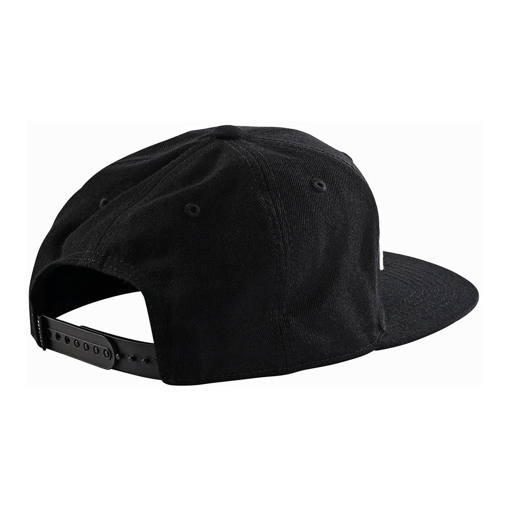 Troy Lee Designs Snapback Hat Signature Black/White OSFA