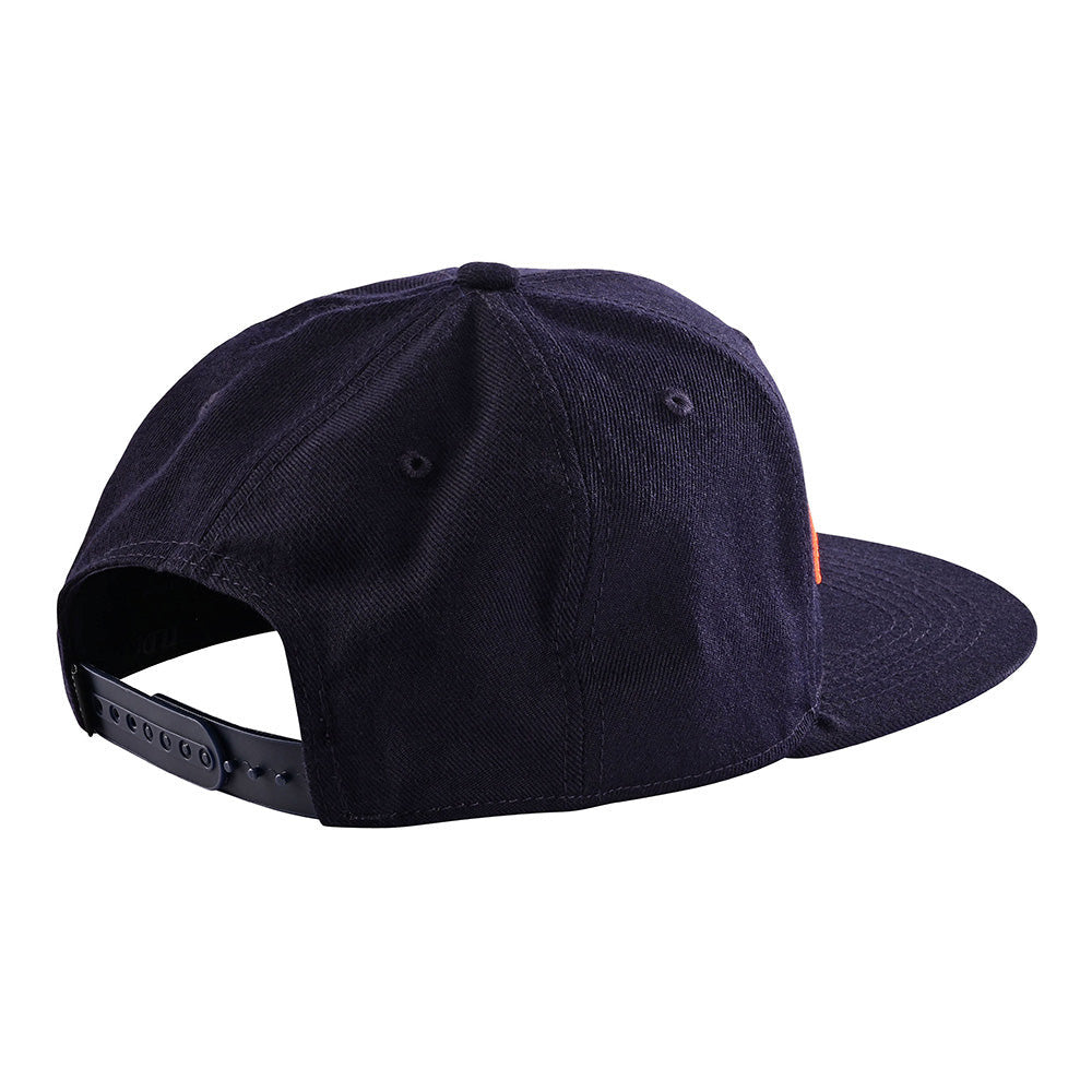 Troy Lee Designs Snapback Hat Signature Navy/Orange