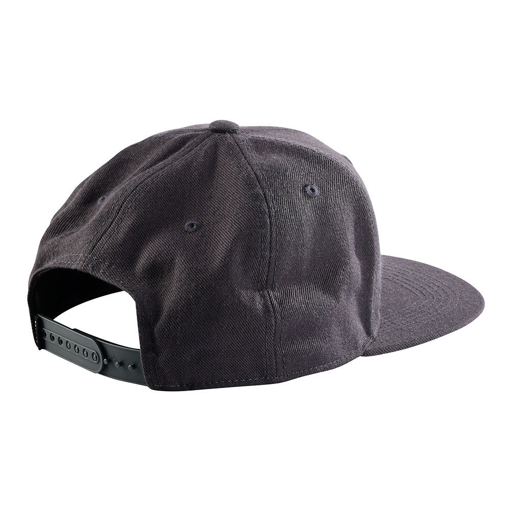 Troy Lee Designs Snapback Hat Slice Dark Gray/Charcoal OSFA