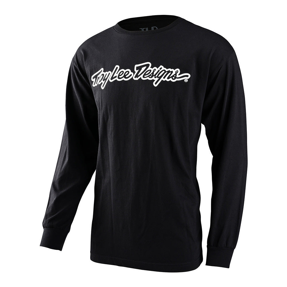 Troy Lee Designs Signature Long Sleeve Tee - Black