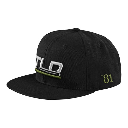 Troy Lee Designs Flat Bill Snapback Speed Black