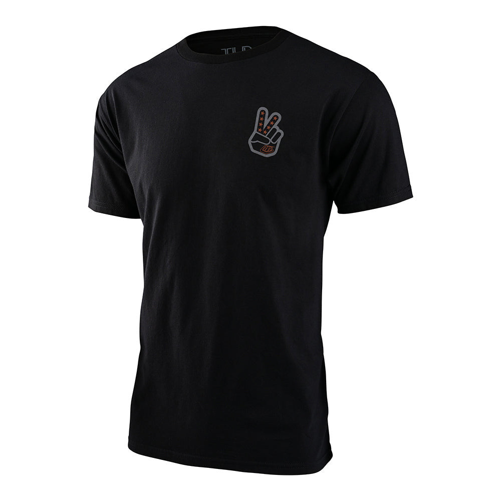 Troy Lee Designs Short Sleeve Tee Peace Out Black/Gray