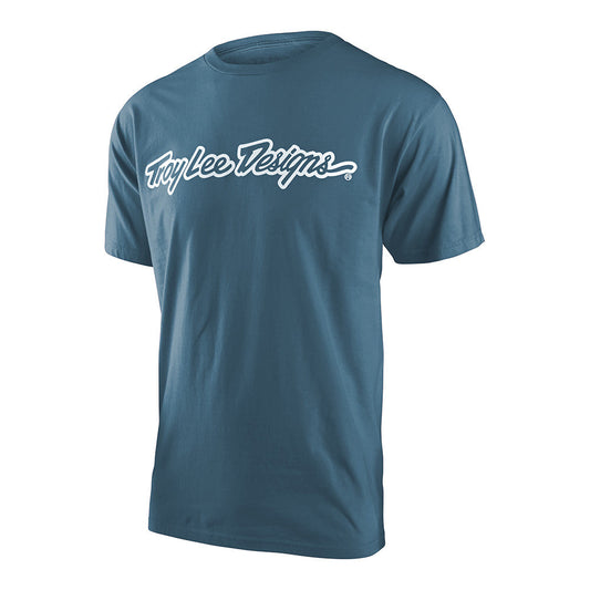 Troy Lee Designs Short Sleeve Tee Signature Slate
