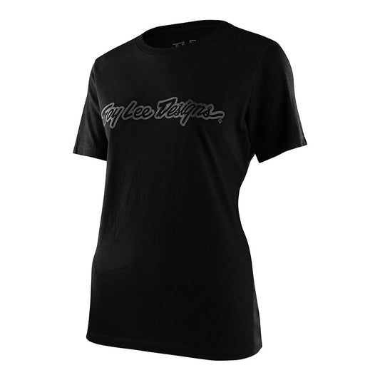 Troy Lee Designs Womens Short Sleeve Tee Signature Black