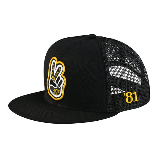 Troy Lee Designs Trucker Snapback Peace Out Black