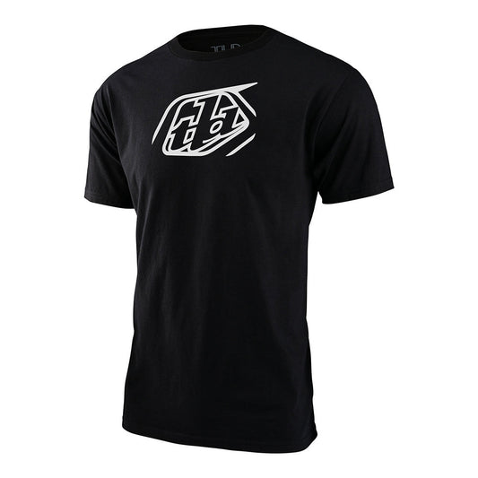 Troy Lee Designs Youth Short Sleeve Tee Cropped Badge Black