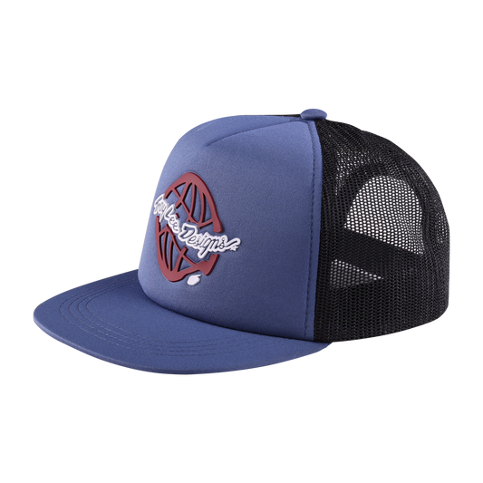 Troy Lee Designs Youth Flat Bill Snapback Global Graphite