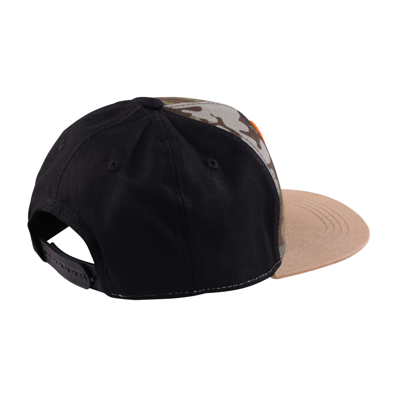 Troy Lee Designs Youth Flat Bill Snapback Peace Out Black/Forest Camo