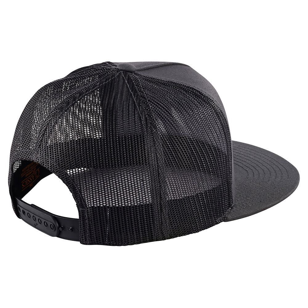 Troy Lee Designs History Snapback Trucker Hat Charcoal