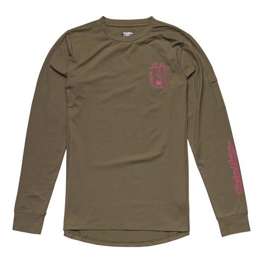 Troy Lee Designs Youth Ride Tee Fangs Olive
