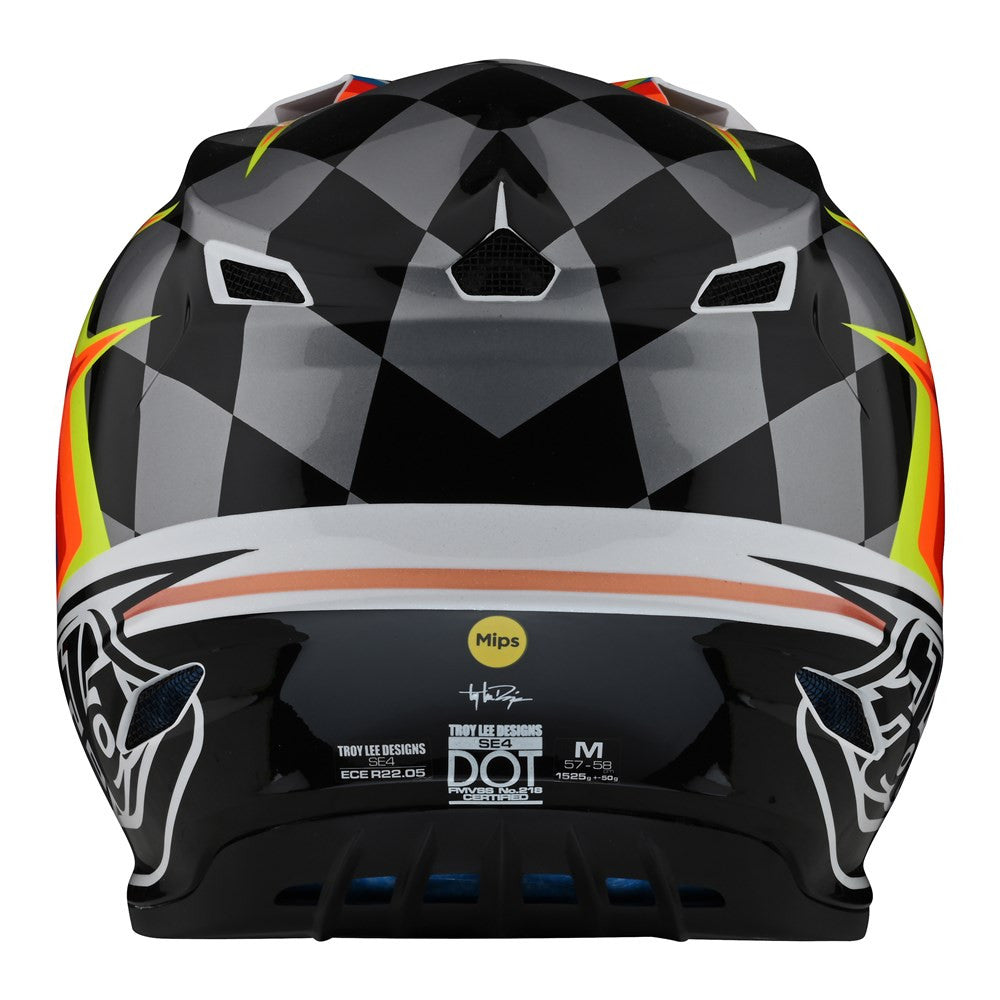 Troy Lee Designs SE4 Polyacrylite Offroad Helmet with MIPS Warped