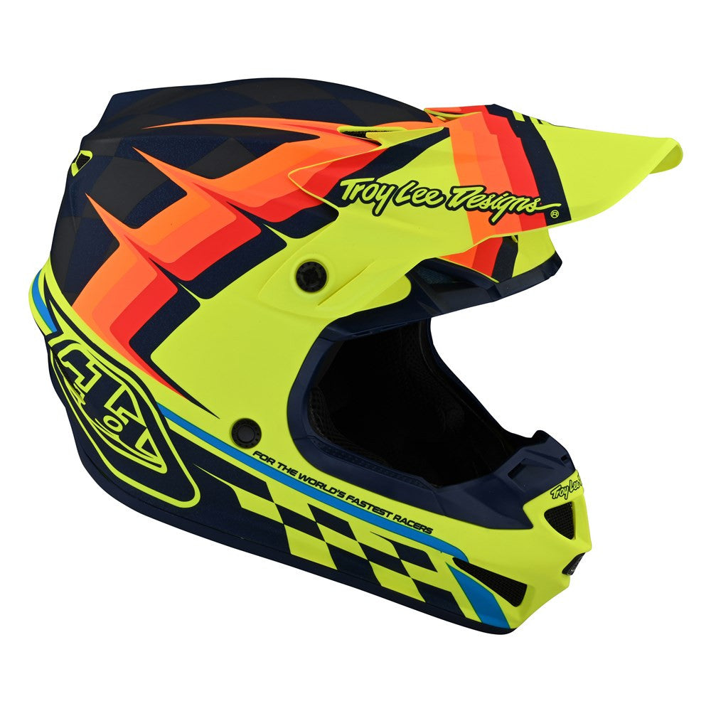 Troy Lee Designs SE4 Polyacrylite Offroad Helmet with MIPS Warped