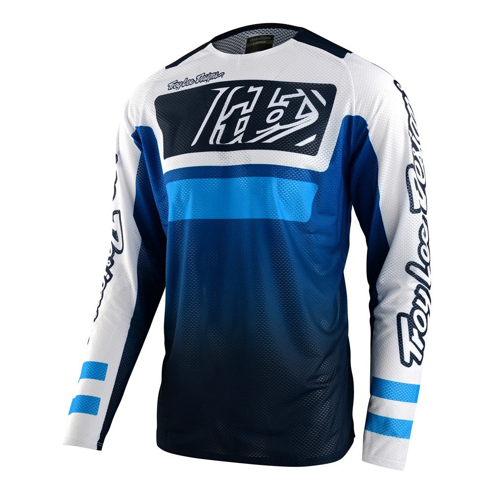 Troy Lee Designs 2023 SE Pro Air Jersey SE Pro Pant Combo Lanes Blue/Navy