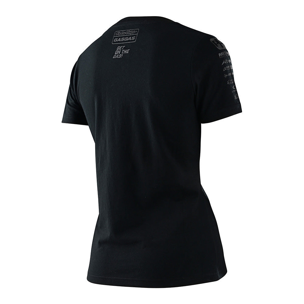Troy Lee Designs Womens TLD GasGas Team SS Tee Black Reflective