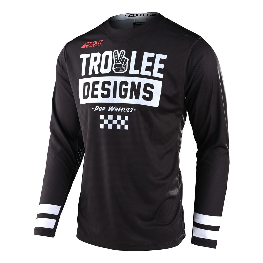 Troy Lee Designs Scout GP Jersey Pant Combo Peace & Wheelies Black