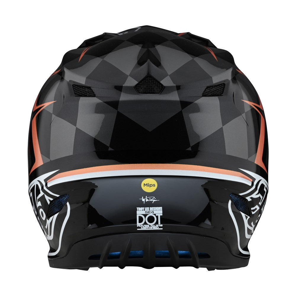 Troy Lee Designs SE4 Polyacrylite Offroad Helmet with MIPS Warped