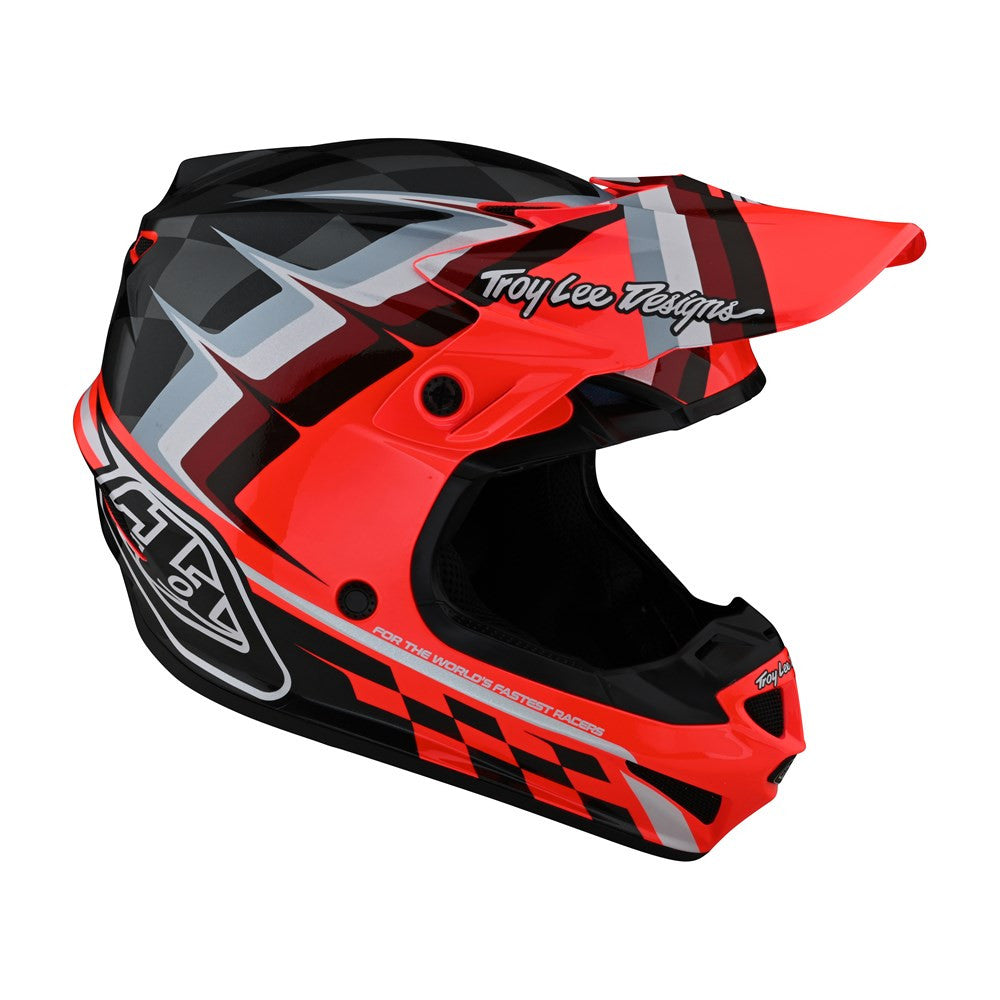 Troy Lee Designs SE4 Polyacrylite Offroad Helmet with MIPS Warped
