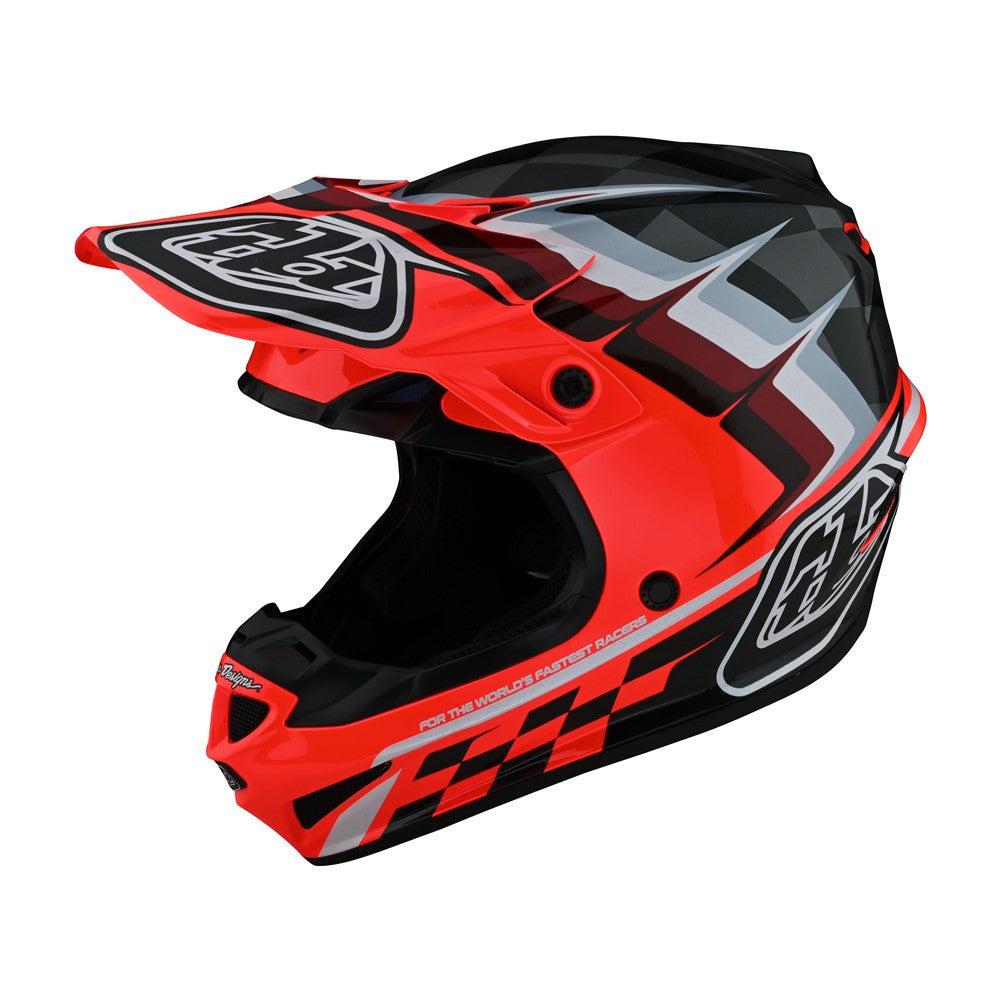Troy Lee Designs SE4 Polyacrylite Offroad Helmet with MIPS Warped