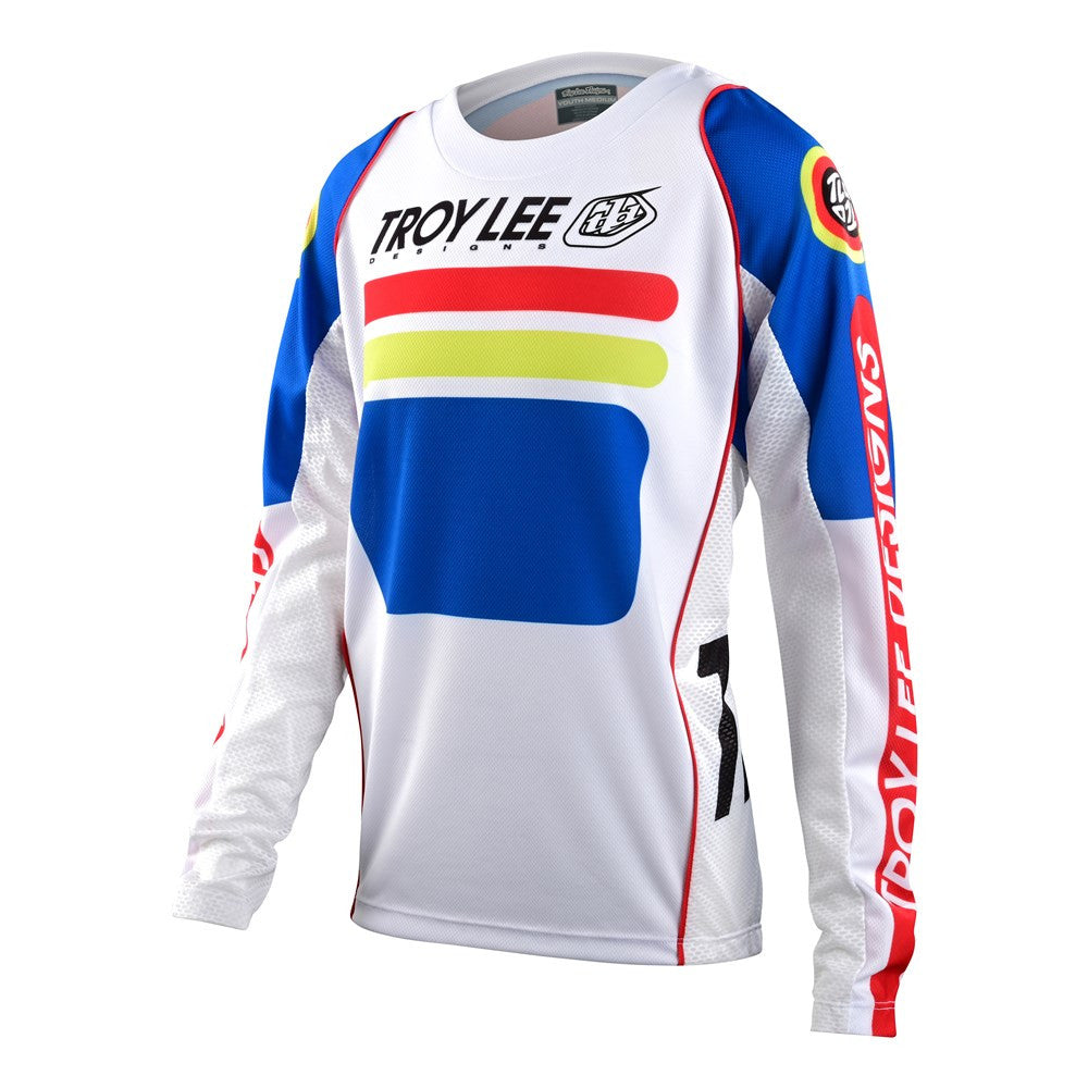 Troy Lee Designs 2022 Youth GP Jersey and Pant Combo Drop In White