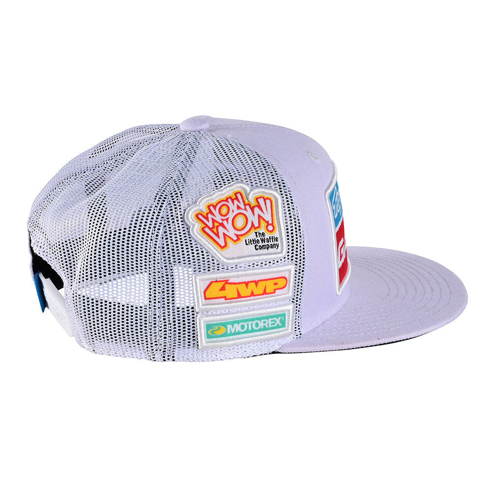 Troy Lee Designs TLD GasGas Team Snapback Hat White