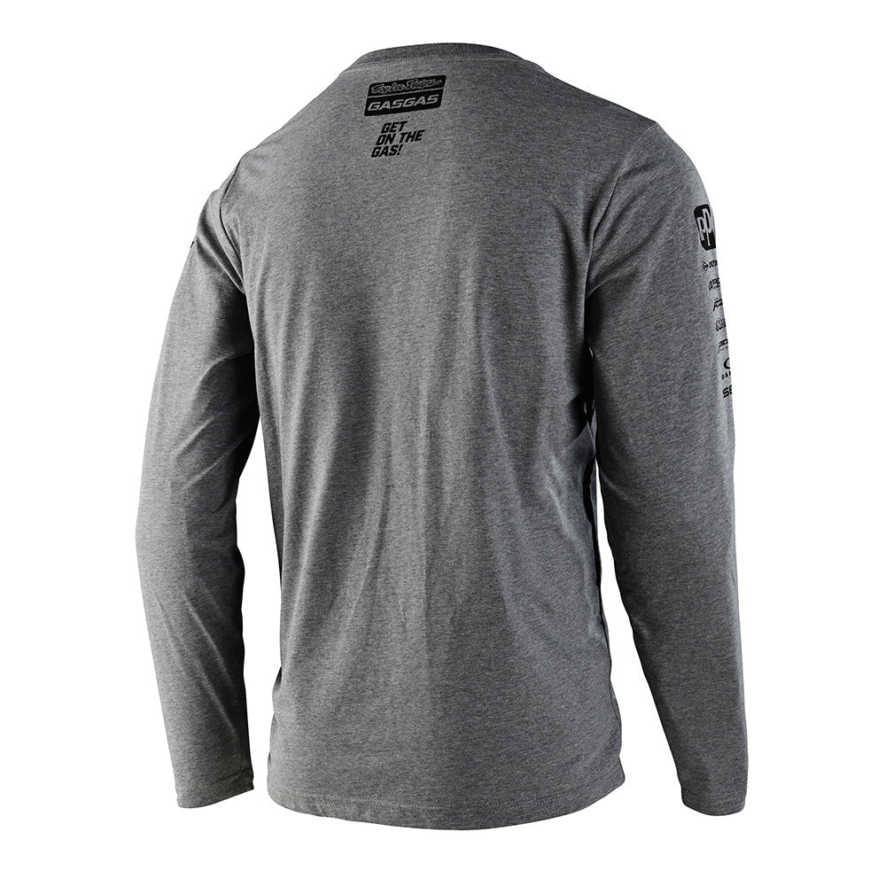 Troy Lee Designs TLD GasGas Team LS Tee Heather Gray