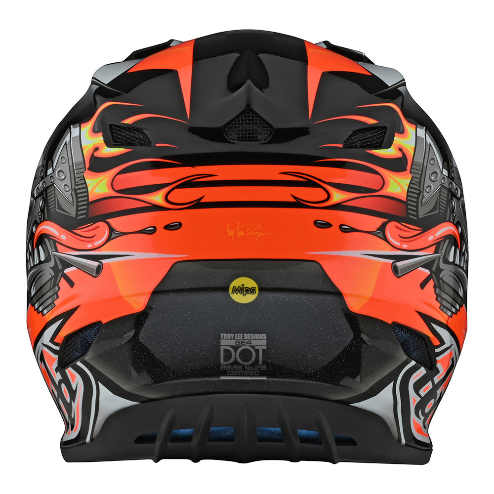 Troy Lee Designs 2023 Youth SE4 Polyacrylite Offroad MIPS Helmet - Carb