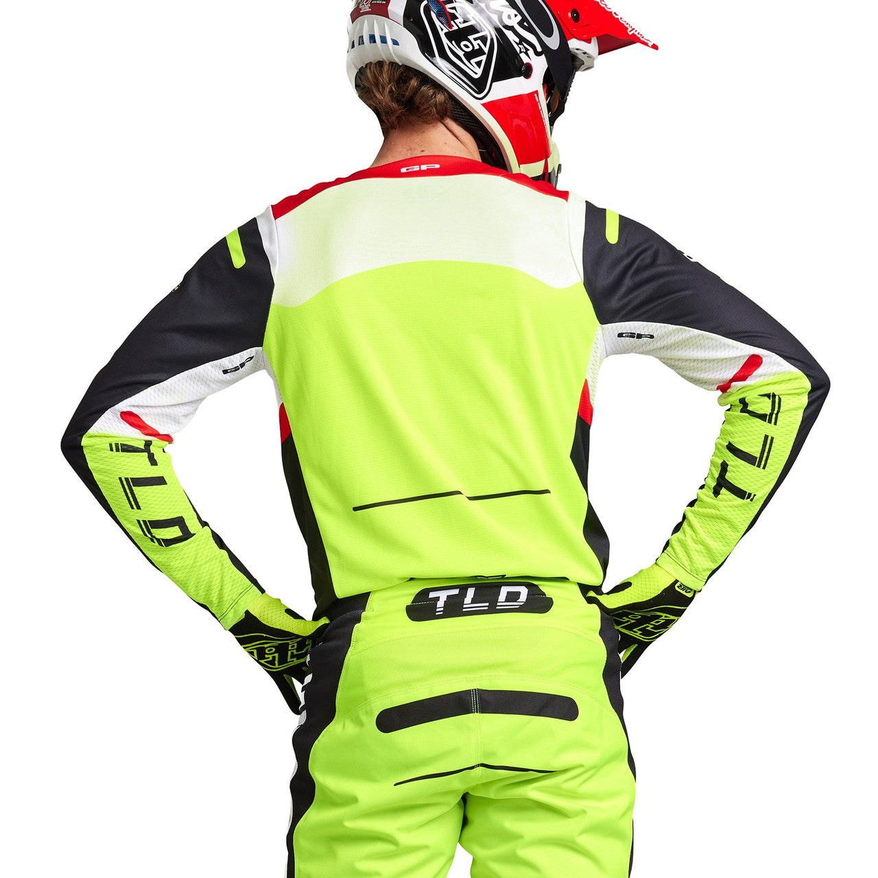 Troy Lee Designs 2024 GP Pro Jersey Blends White/Glo Red