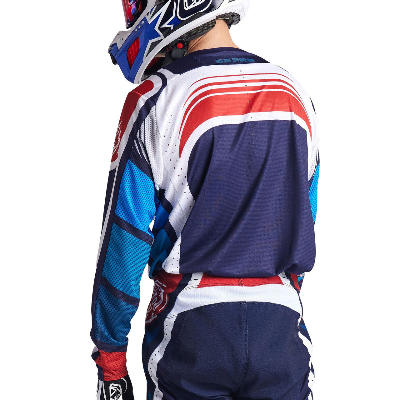 Troy Lee Designs 2024 SE Pro Jersey Wavez Navy/Red