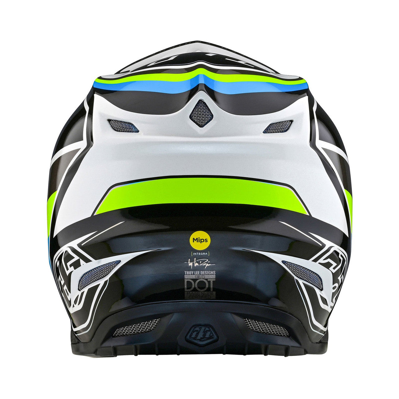 Troy Lee Designs 2024 SE5 Composite Helmet W/MIPS Reverb White/Blue