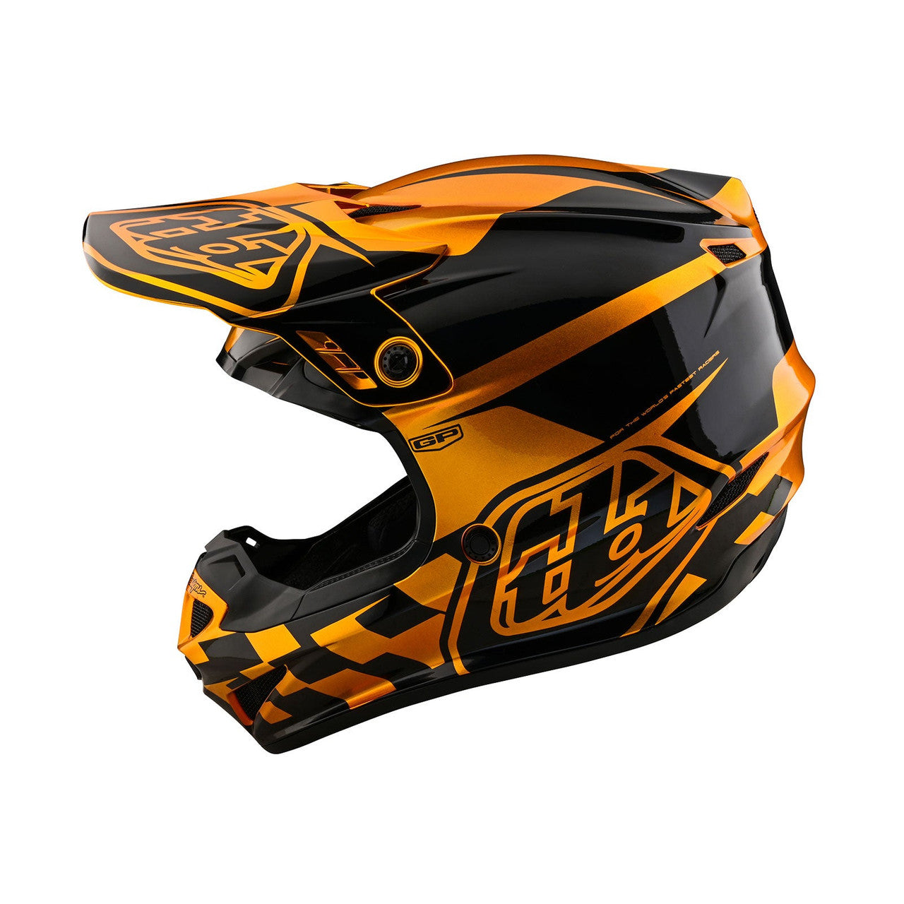 Troy Lee Designs 2024 Youth GP Helmet Check Up Gold/Black