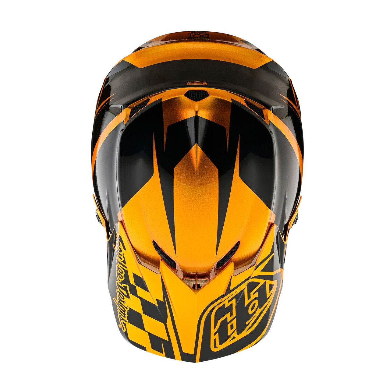 Troy Lee Designs 2024 Youth GP Helmet Check Up Gold/Black