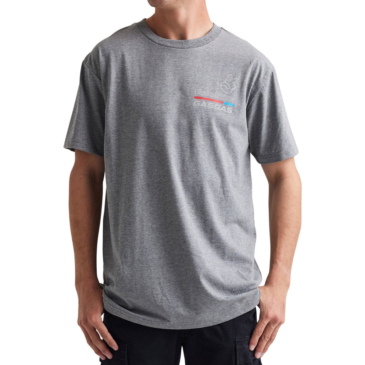 Troy Lee Designs TLD GasGas Team Core Short Sleeve Tee Heather Gray