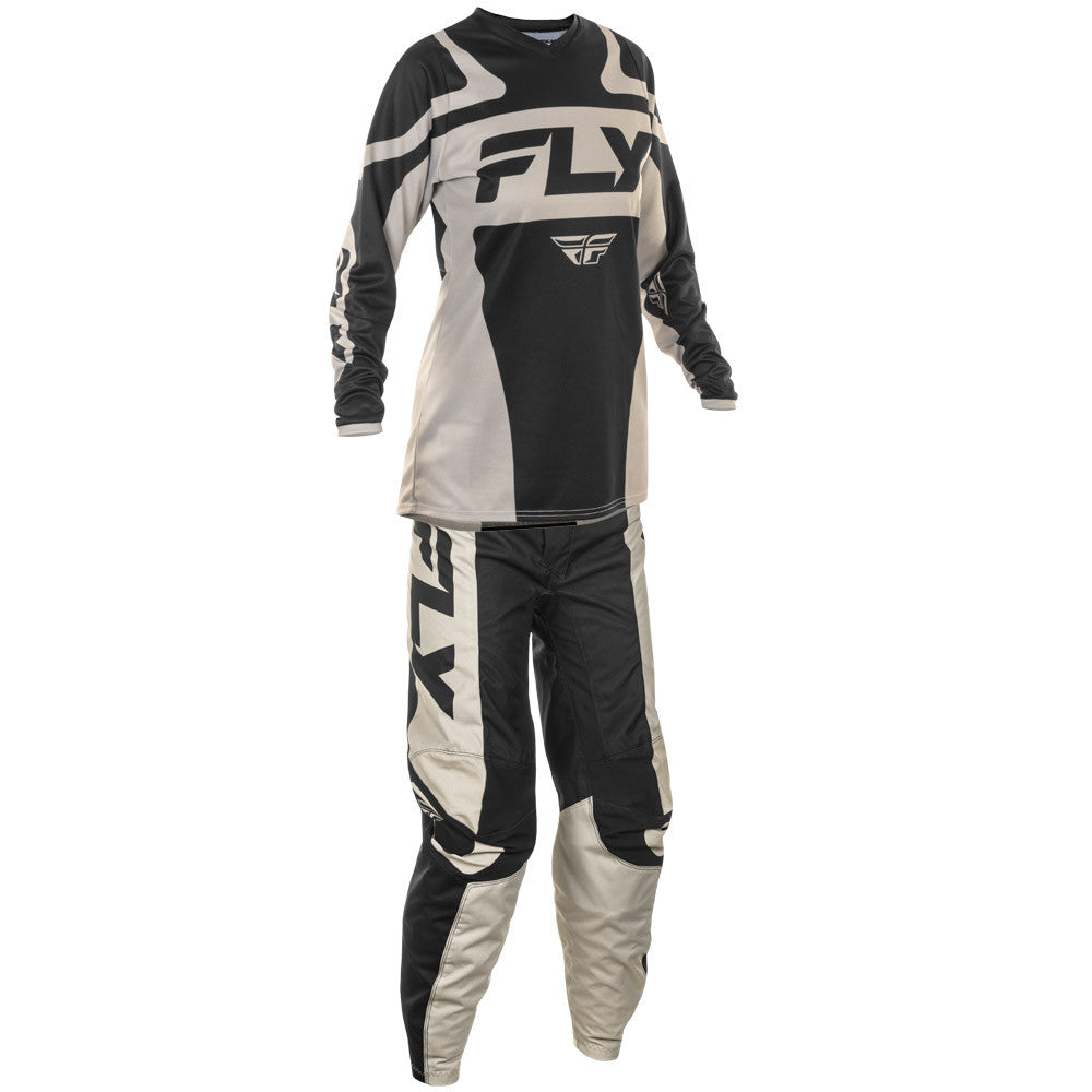 FLY Racing 2025 Womens F-16 Jersey Pant Combo Black/White