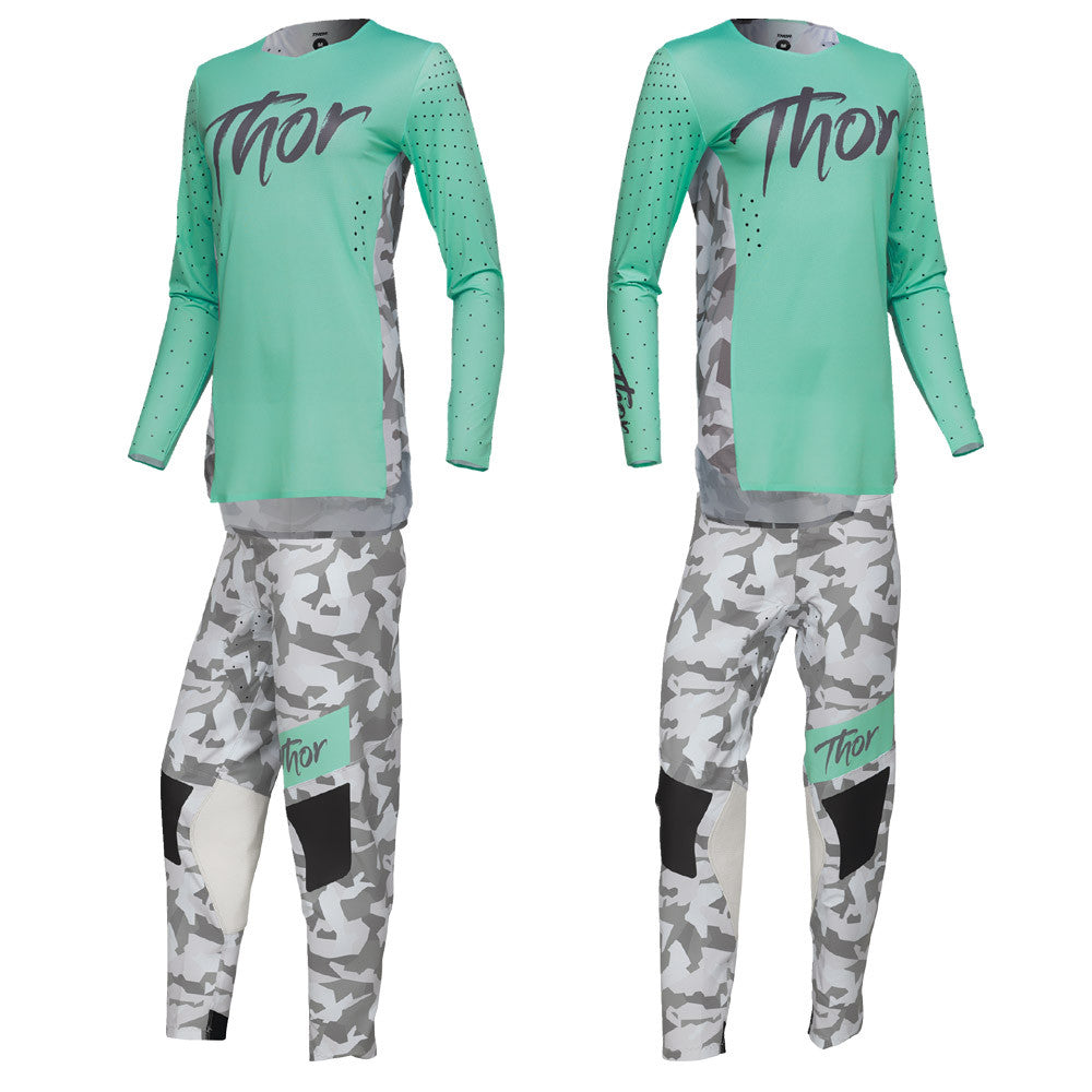 Thor 2025 Womens SPORTMODE Shadow Jersey Pant Combo Teal