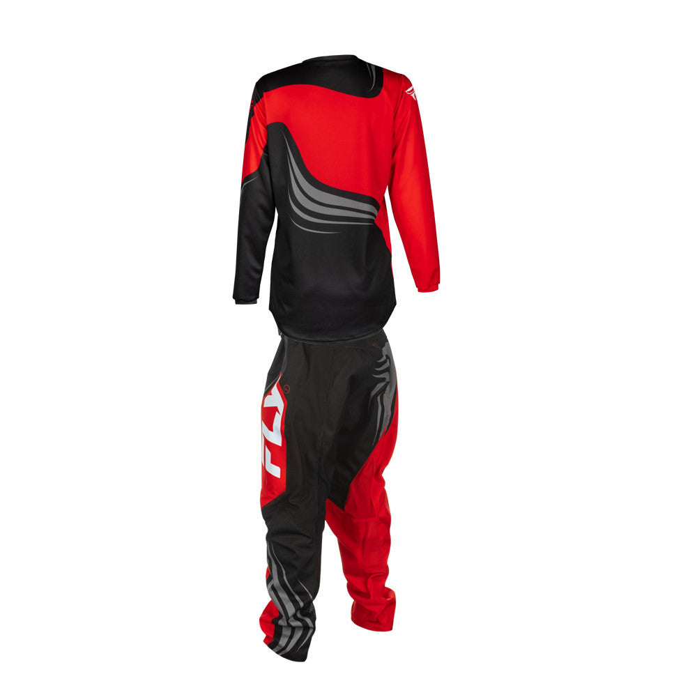 FLY Racing 2025 Youth F-16 Jersey Pant Combo Black/Red/White