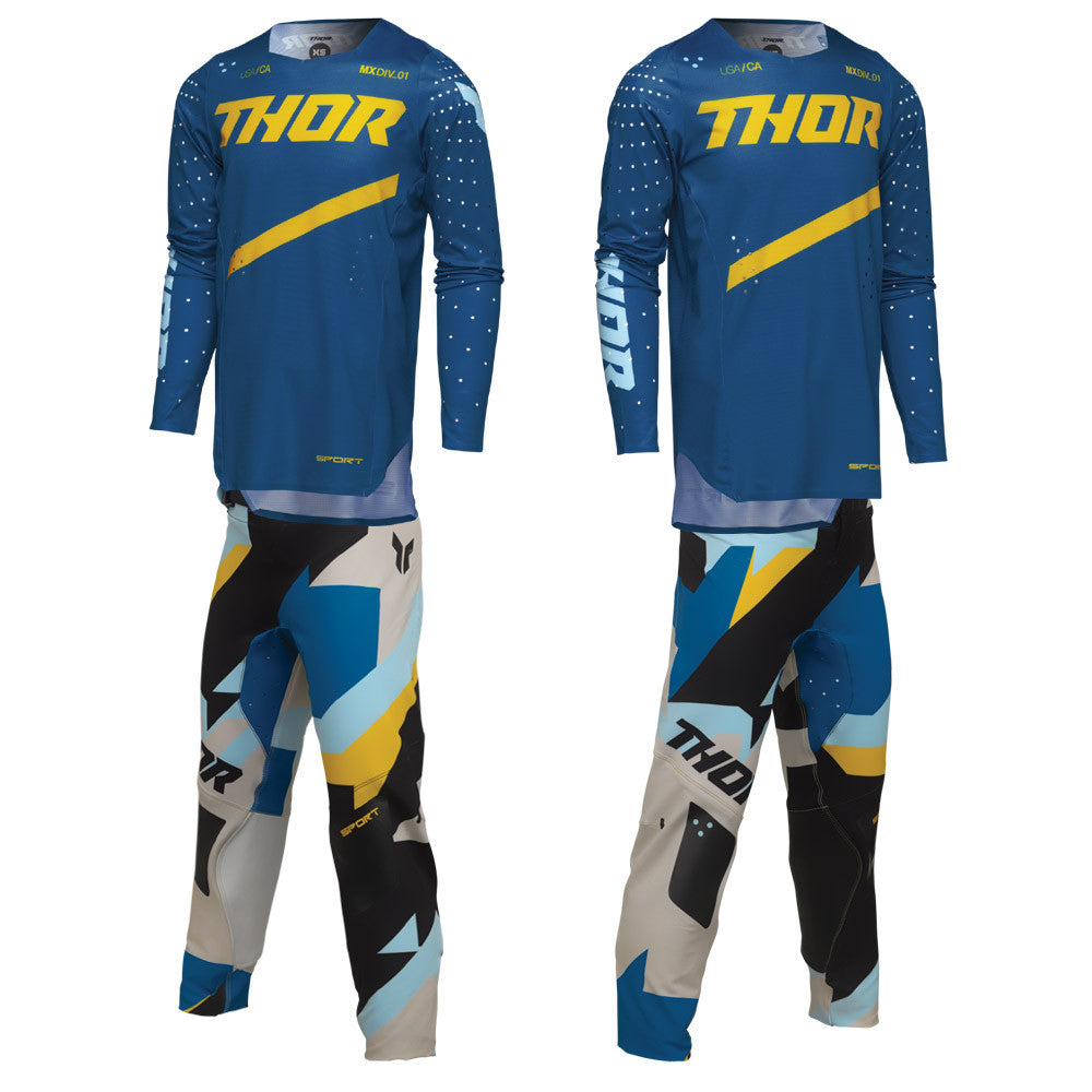 Thor 2025 Youth SPORTMODE Brave Jersey Pant Combo Blue